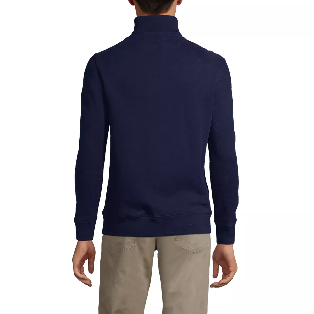 School Uniform Men's Bedford Rib Quarter Zip Sweater