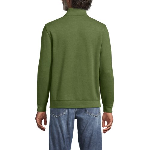  Lands' End Reißverschluss-pullover Aus Bedford-ripp, Herren, Größe:44-46 Regular, Grün, Baumwolle, By Lands' End 