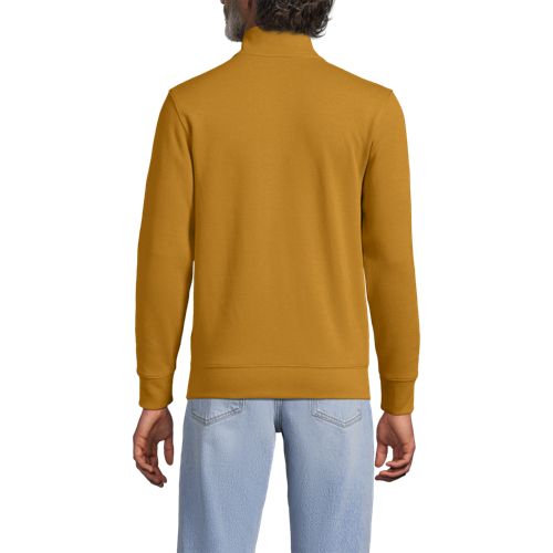  Lands' End Reißverschluss-pullover Aus Bedford-ripp, Herren, Größe:44-46 Regular, Gelb, Baumwolle, By Lands' End 