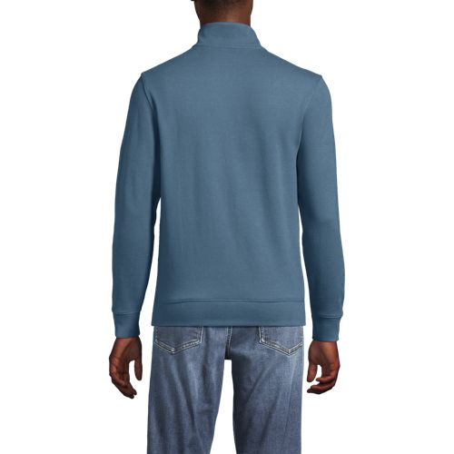  Lands' End Reißverschluss-pullover Aus Bedford-ripp, Herren, Größe:44-46 Regular, Blau, Baumwolle, By Lands' End 
