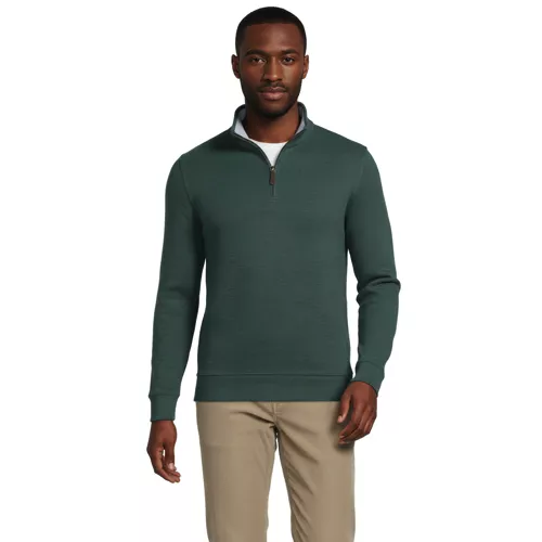 Bedford Rib Quarter Zip Pullover Sweater, Front