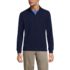 School Uniform Men's Bedford Rib Quarter Zip Sweater, Front