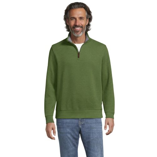  Lands' End Reißverschluss-pullover Aus Bedford-ripp, Herren, Größe:44-46 Regular, Grün, Baumwolle, By Lands' End 