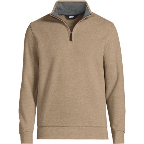 Men's Bedford Rib Quarter Zip Sweater | Lands' End