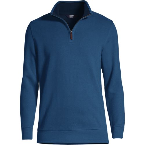 Men's Bedford Rib Quarter Zip Sweater | Lands' End