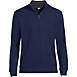 School Uniform Men's Bedford Rib Quarter Zip Sweater, Front
