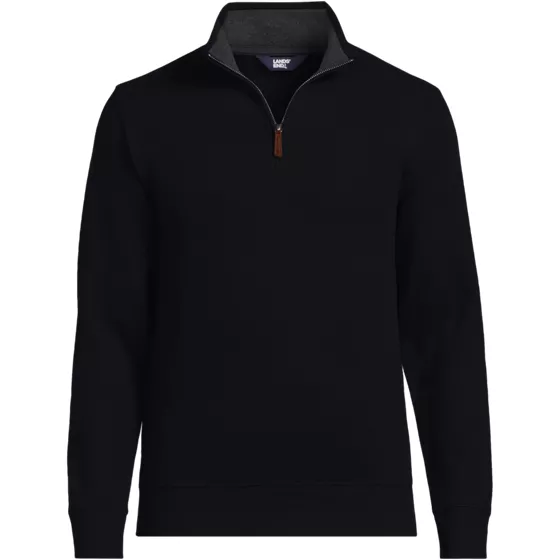 School Uniform Men's Bedford Rib Quarter Zip Sweater - primary