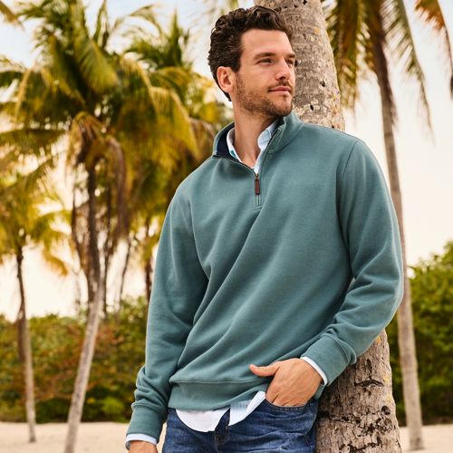 Mens zip hotsell top jumpers