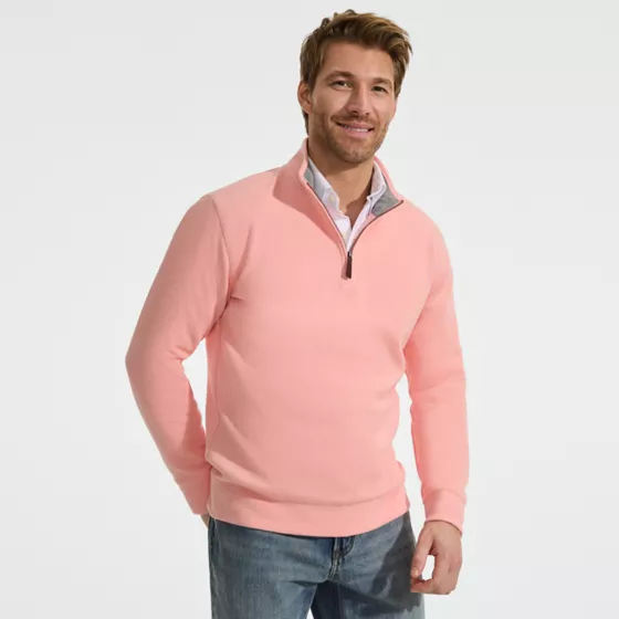 Bedford Rib Quarter Zip Pullover Sweater - primary