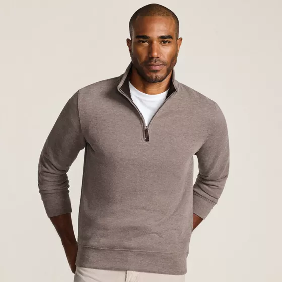 Bedford Rib Quarter Zip Pullover Sweater - primary