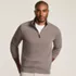 Tall Bedford Rib Quarter Zip Pullover Sweater, alternative image