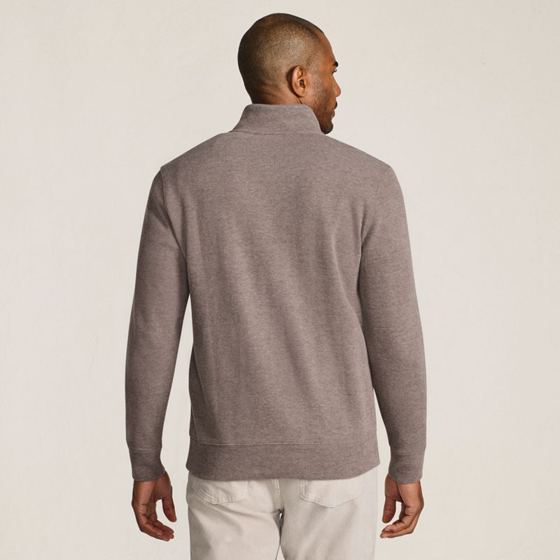 Bedford Rib Quarter Zip Pullover Sweater | Lands' End