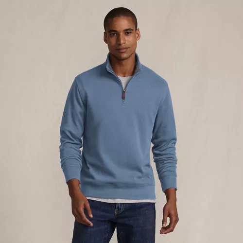 Bedford Rib Quarter Zip Pullover Sweater, alternative image