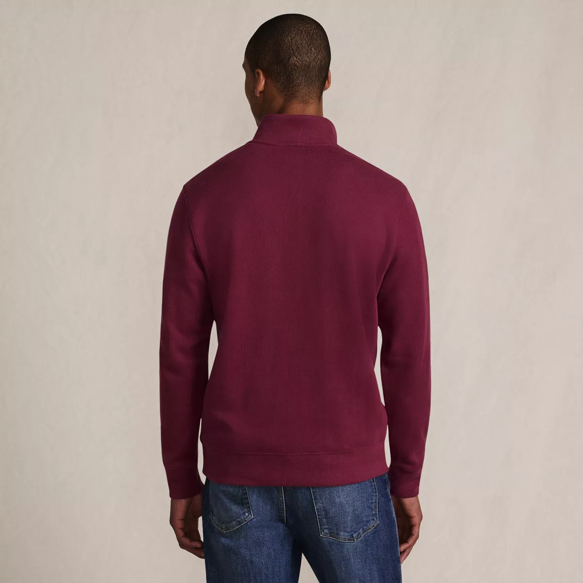Men's Bedford Rib Quarter Zip Sweater