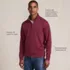Bedford Rib Quarter Zip Pullover Sweater, alternative image