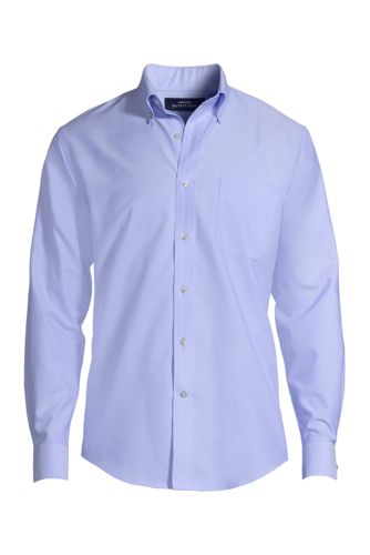 lands end mens white dress shirts