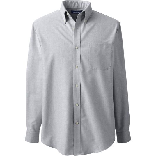 Mens Gray Dress Shirts | Lands' End