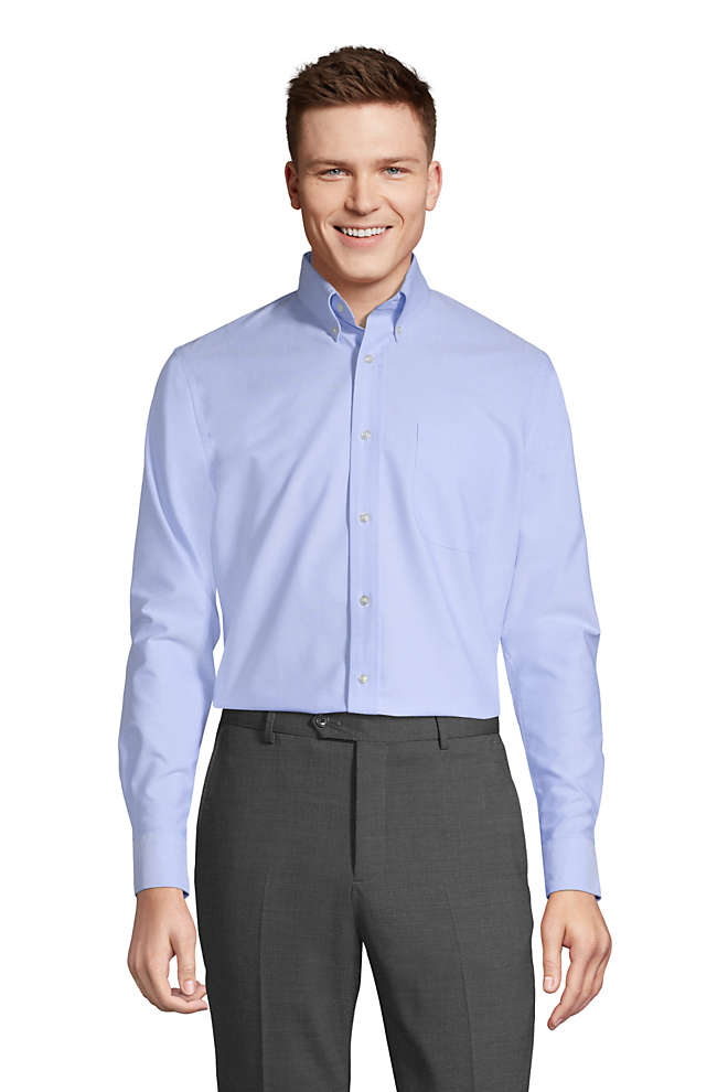 Men's Regular Long Sleeve Buttondown Oxford Shirt, Front