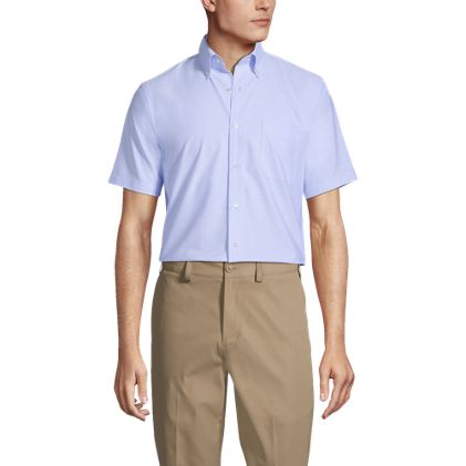 Men's Short Sleeve Buttondown Oxford Sport Shirt - image 1