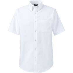 Men's Big Short Sleeve Buttondown Stain Release Oxford Sport Shirt, alternative image