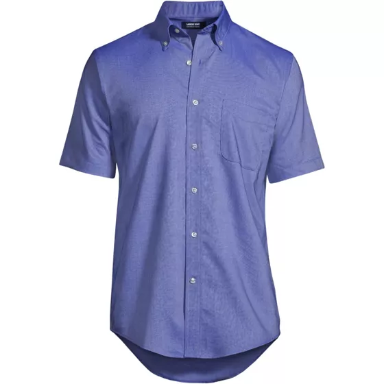 School Uniform Men's Short Sleeve Buttondown Oxford Sport Shirt - primary