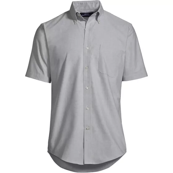 School Uniform Men's Big Short Sleeve Buttondown Oxford Sport Shirt - primary