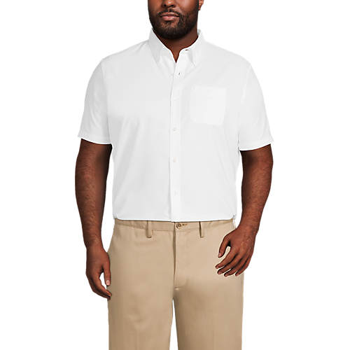 Men's Big & Tall Short Sleeve Buttondown Oxford Sport Shirt - Secondary