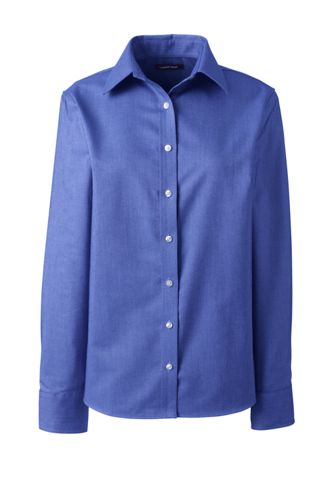 womens plus size oxford button down collar shirts