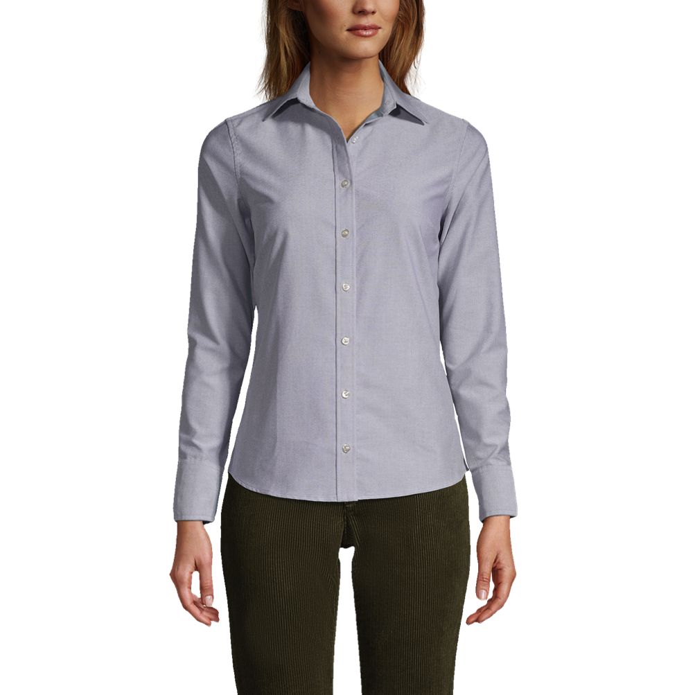 Women's Long Sleeve Oxford Shirt | Lands' End