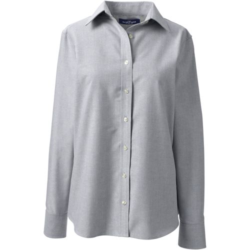 Long-Sleeve Oxford Shirt サイズ44 447774_LEPP_LF_GRA