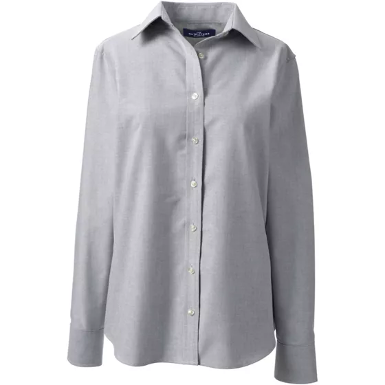 Women's Long Sleeve Oxford Shirt - primary