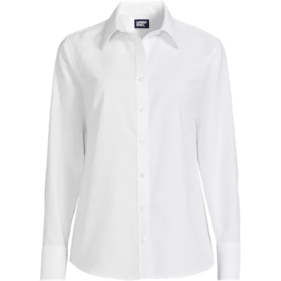 Women's Long Sleeve Oxford Shirt - primary