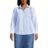 Women's Plus Size Long Sleeve Oxford Shirt, Front