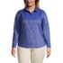 School Uniform Women's Plus Size Long Sleeve Oxford Shirt, Front