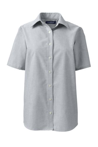 women's plus size white oxford shirt