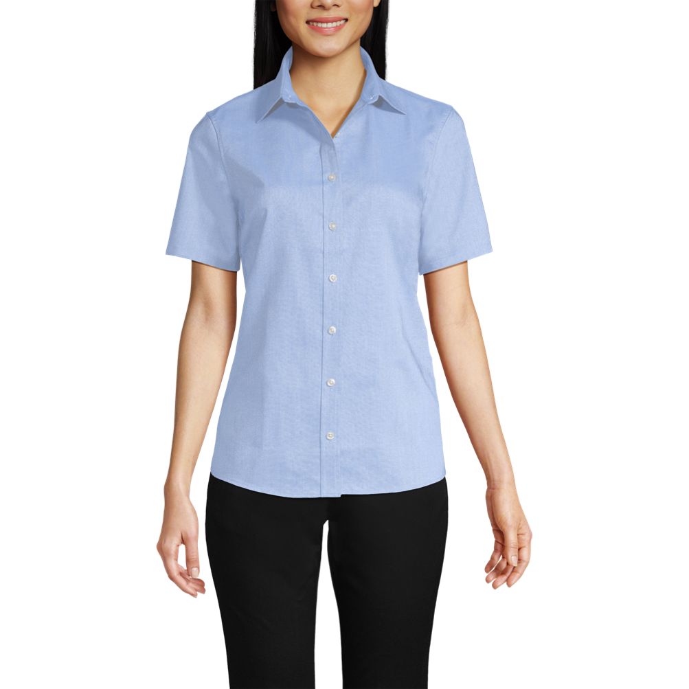 売れ筋商品|||ランズエンド カットソー トップス レディース Women's School Uniform Short Sleeve Mesh Polo Shirt Evergreen School Uniform Women's Short Sleeve Basic Mesh Polo Shirt