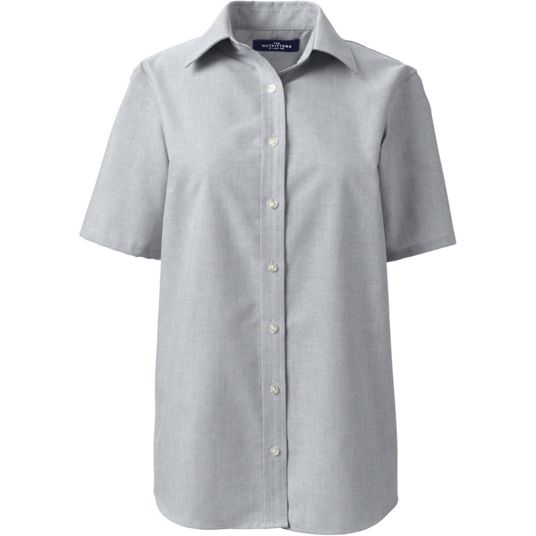 Women's Grey Dress Shirts | Lands' End