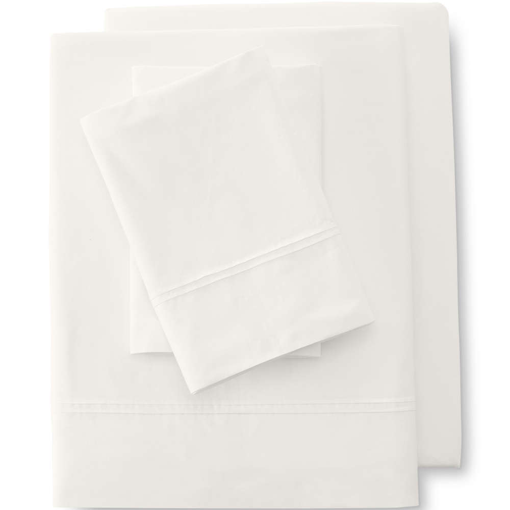 School Uniform 200 Thread Count Cotton Crisp and Cool Percale Pintuck Bed Sheet Set, Front