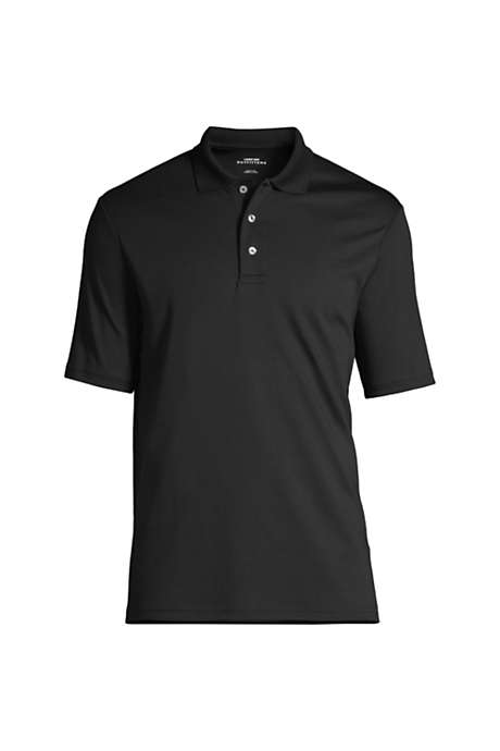 Men's Embroidered Logo Hemmed Short Sleeve Pima Cotton Polo Shirt