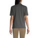 Women's Short Sleeve Relaxed Fit Hemmed Pima Polo Shirt, Back