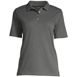 Women's Short Sleeve Relaxed Fit Hemmed Pima Polo Shirt, Front