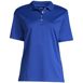 Women's Plus Size Short Sleeve Relaxed Fit Hemmed Pima Polo Shirt, Front