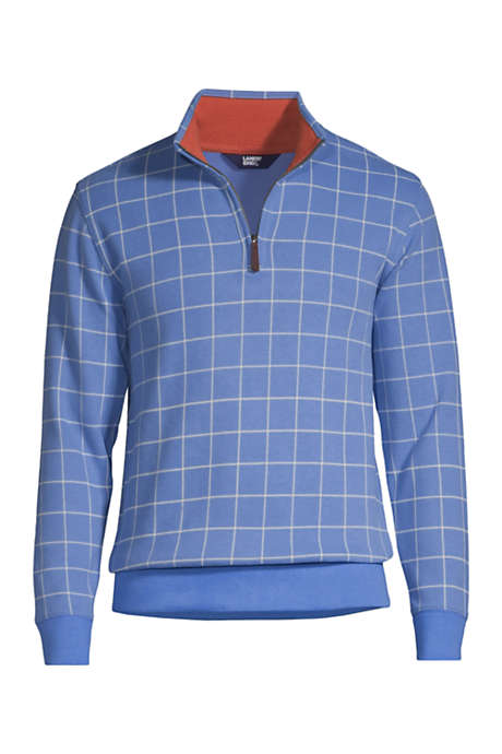 Men's Print Bedford Rib Quarter Zip Sweater