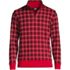 Men's Big Print Bedford Rib Quarter Zip Sweater, Front