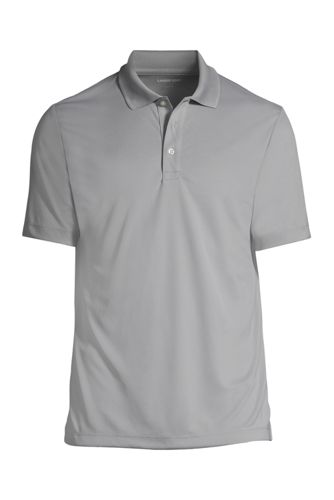 Men's Big Short Sleeve Solid Active Polo Shirt from Lands' End