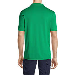 Men's Short Sleeve Solid Active Polo Shirt, Back