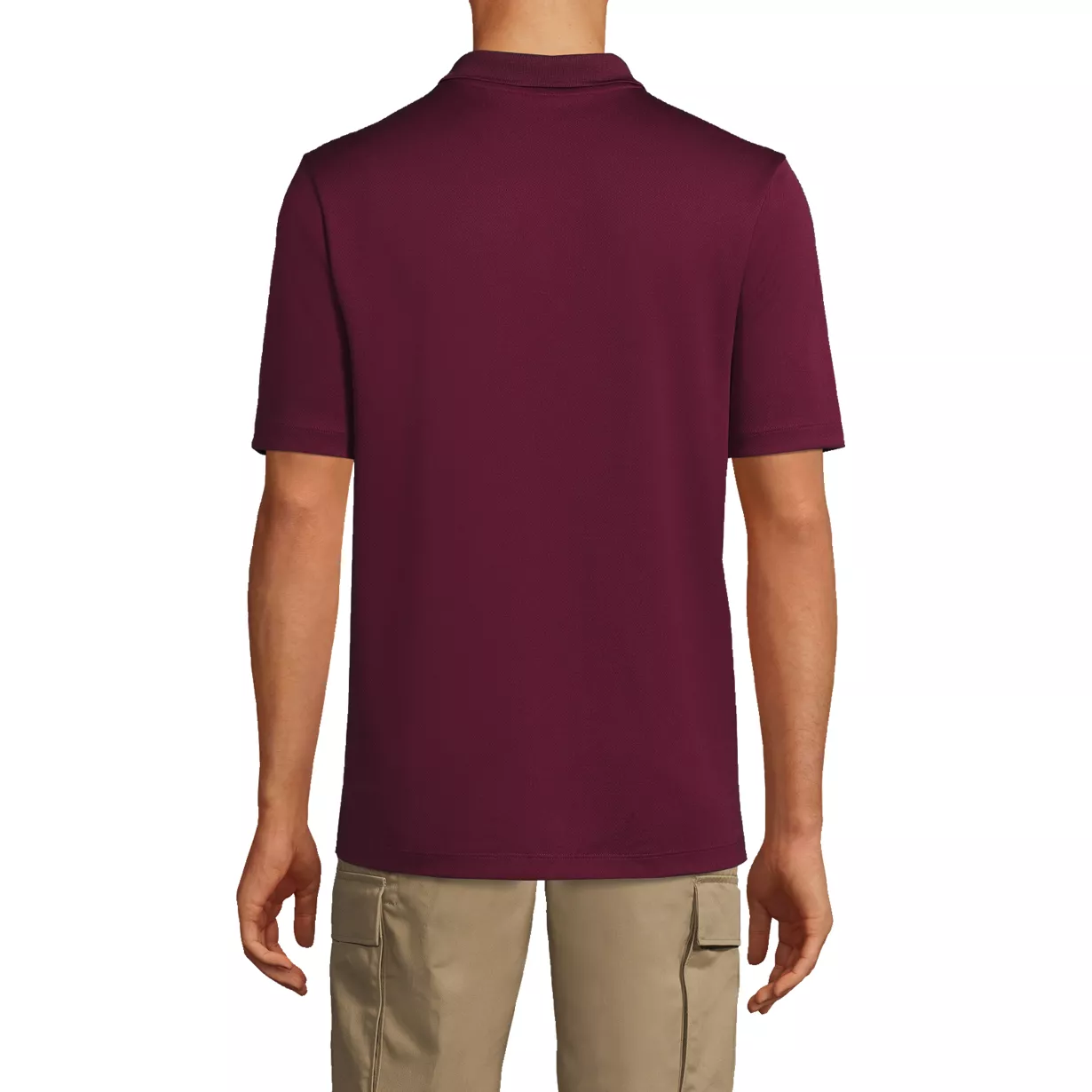 Men's Short Sleeve Solid Active Polo Shirt