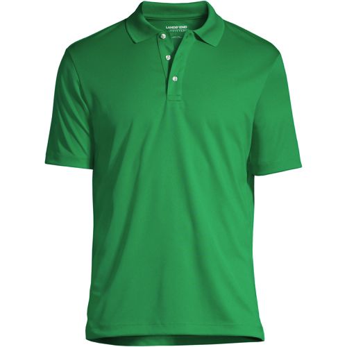 Green Logo-embroidered stretch-cotton polo shirt