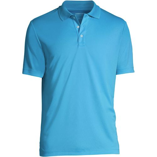 Men's Custom Embroidered Logo Short Sleeve Solid Active Polo Shirt