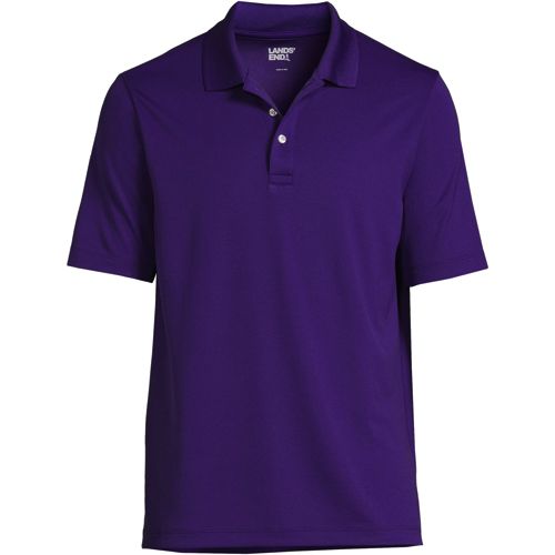 Men's Custom Embroidered Logo Short Sleeve Solid Active Polo Shirt